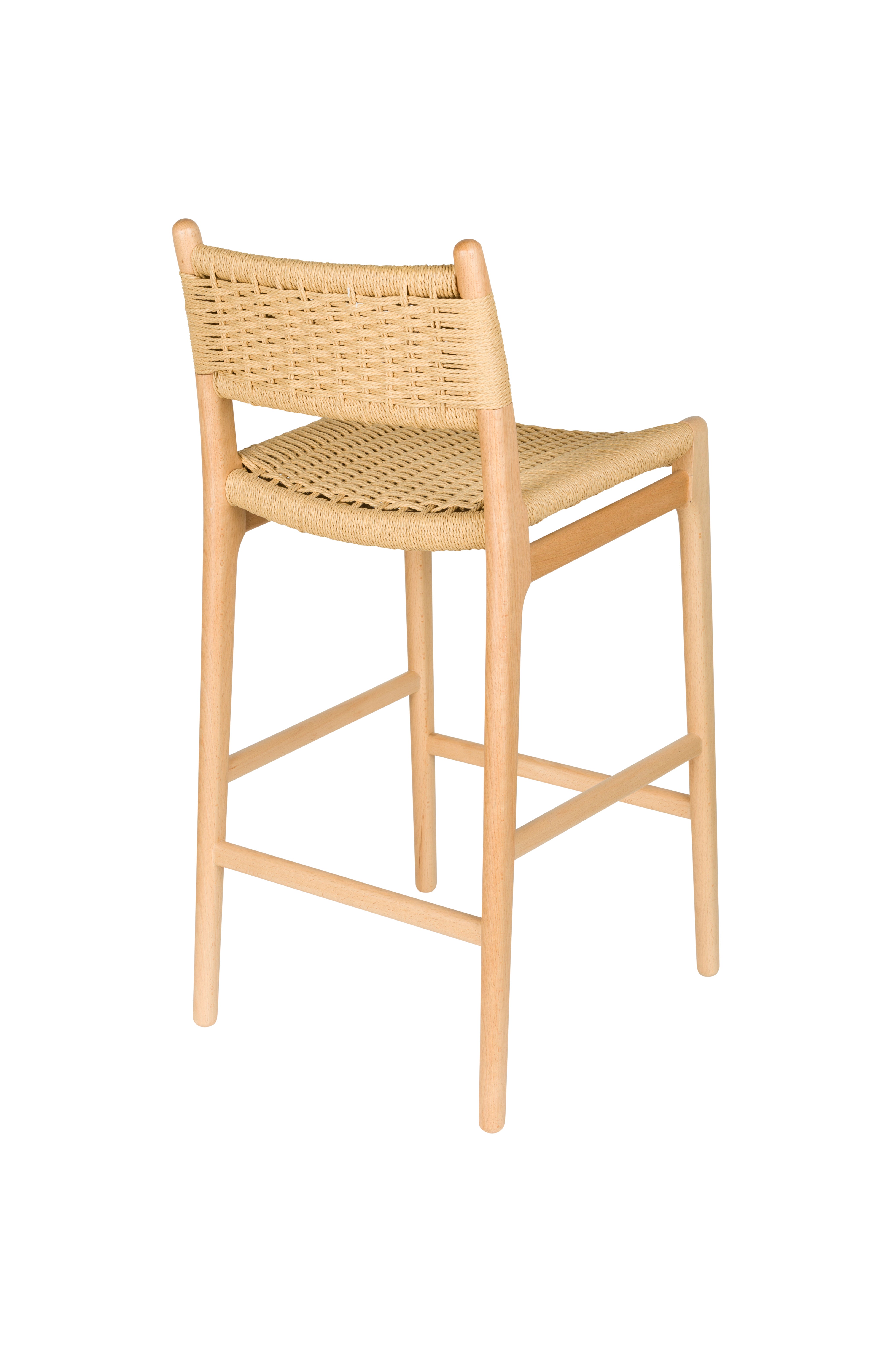 Dutchbone Cecile Natural Wood Counter Stool